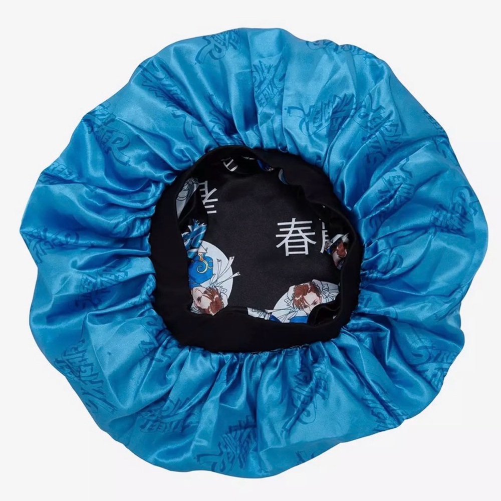 Street Fighter Chun Li Reversible Sleep Cap Bonnet- New - Picture 3 of 4